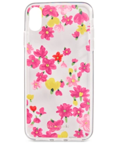 Shop Kate Spade New York Jeweled Floral Iphone Xs Max Case In Clear Multi