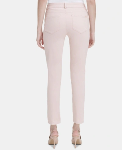 Shop Calvin Klein 4-pocket Straight-leg Pants In Blush