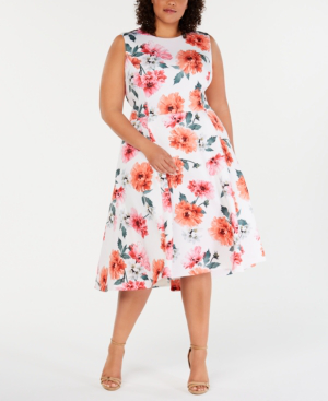 plus size calvin klein dresses
