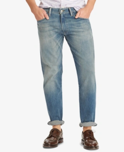 Shop Polo Ralph Lauren Men's Big & Tall Hampton Relaxed Straight Jeans In Light