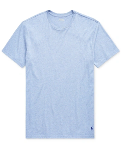 Shop Polo Ralph Lauren Men's Supreme Comfort Pajama T-shirt In Campus Blue Heather