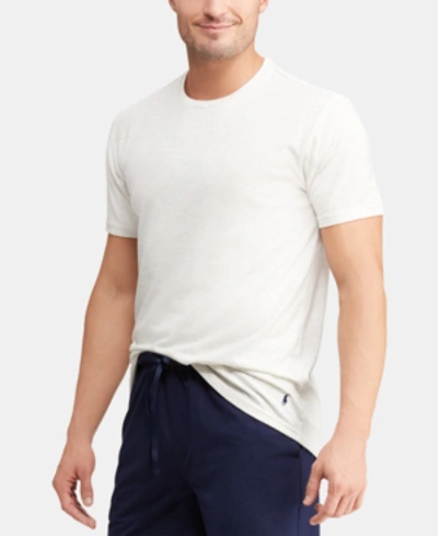 Shop Polo Ralph Lauren Men's Supreme Comfort Pajama T-shirt In New Sand Heather