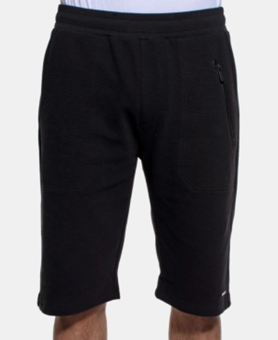 Shop Sean John Men's Ottoman Knit Shorts In Pm Black