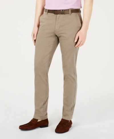 Shop Dkny Men's Bedford Slim-straight Fit Performance Stretch Sateen Pants In Navy Blazer
