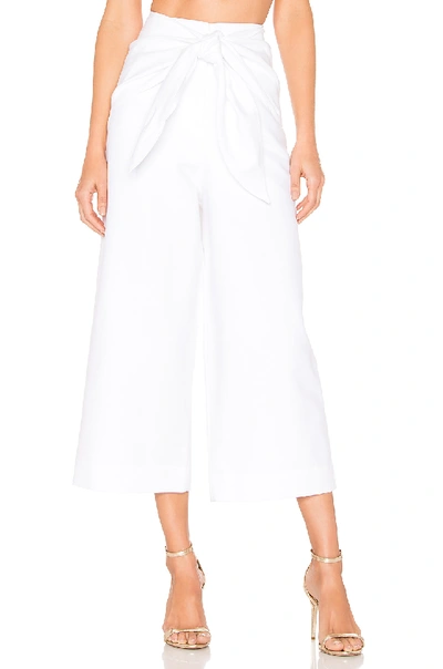 Shop Tibi Cropped Demi Pant In White.