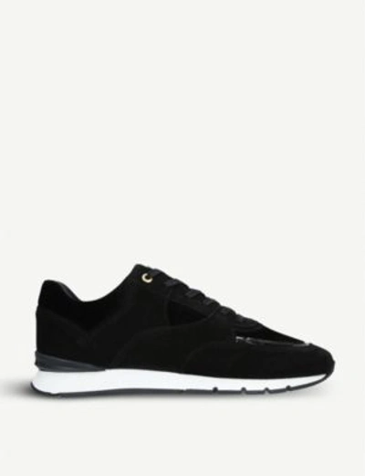 Shop Andriod Belter 2.0 Suede And Patent-leather Trainers In Black