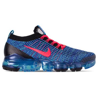 Shop Nike Men's Air Vapormax Flyknit 3 Running Shoes, Blue - Size 7.0