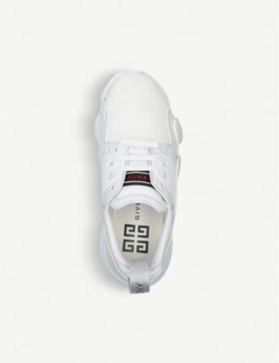 Shop Givenchy Jaw Neoprene And Leather Trainers In White