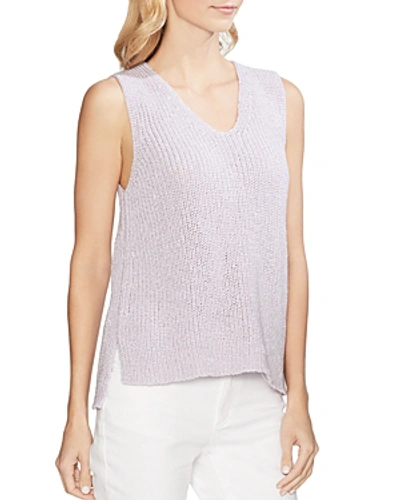 Shop Vince Camuto Sleeveless V-neck Sweater - 100% Exclusive In Fresh Lilac