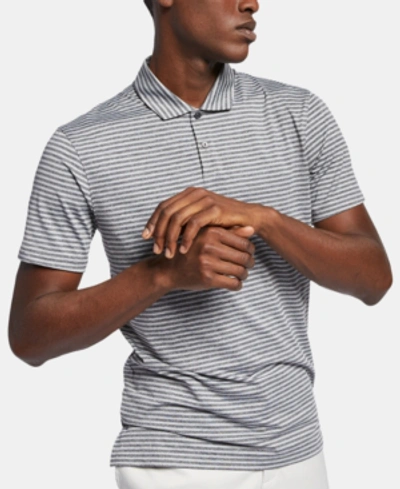 Shop Nike Men's Tiger Woods Dri-fit Striped Golf Polo In Black