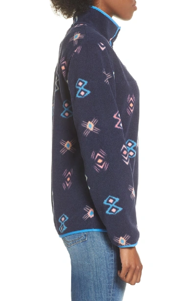 Shop Patagonia Synchilla Snap-t In Space Spirits/ Neo Navy