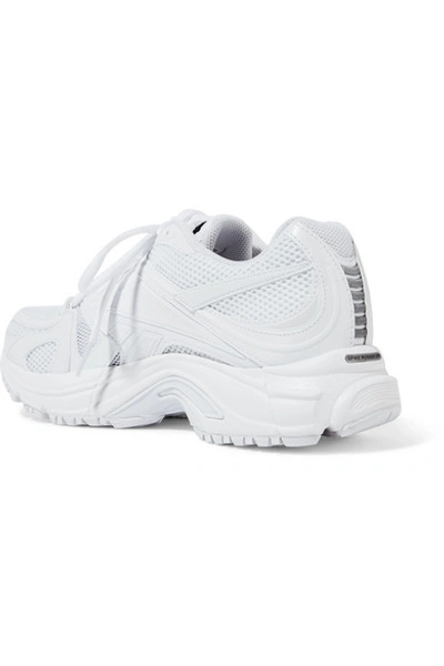 Shop Vetements + Reebok Runner 200 Rubber-trimmed Mesh Sneakers