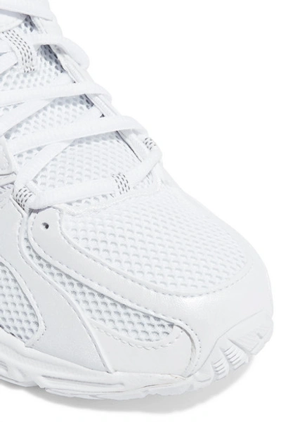 Shop Vetements + Reebok Runner 200 Rubber-trimmed Mesh Sneakers