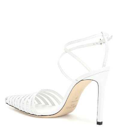 Shop Jimmy Choo Tamai 100 Leather Pumps In White