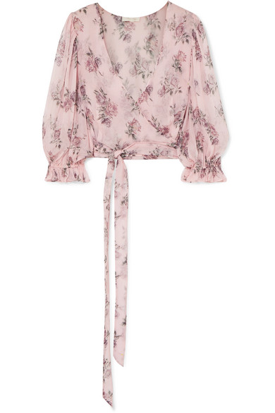 baby pink wrap top