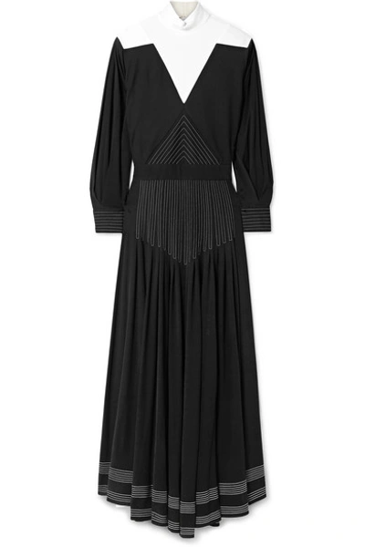 Shop Givenchy Open-back Jersey Maxi Dress In Black