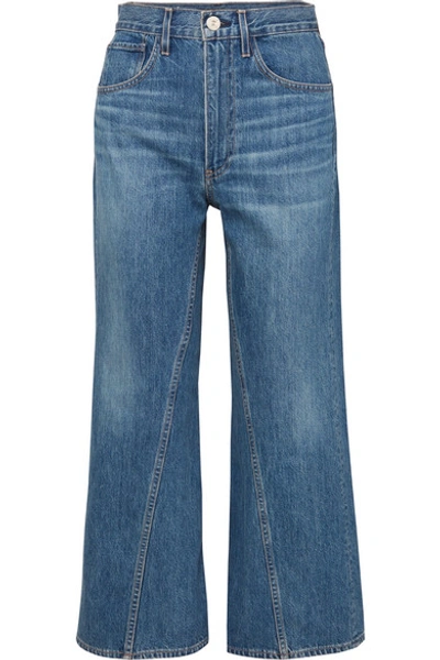 Shop 3x1 Aimee High-rise Wide-leg Jeans In Blue