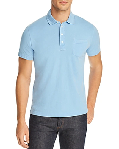 Shop Billy Reid Pensacola Regular Fit Polo Shirt In Illusion Blue