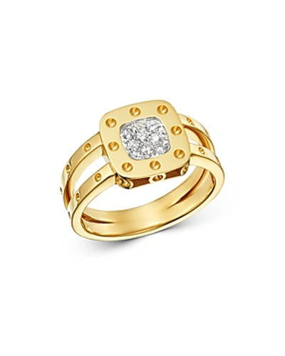 Shop Roberto Coin 18k Yellow & White Gold Pois Moi Diamond Ring In White/gold