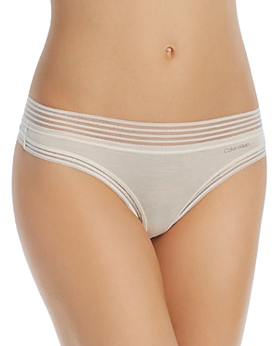 Shop Calvin Klein Stretch Modal Hipster In Ivory