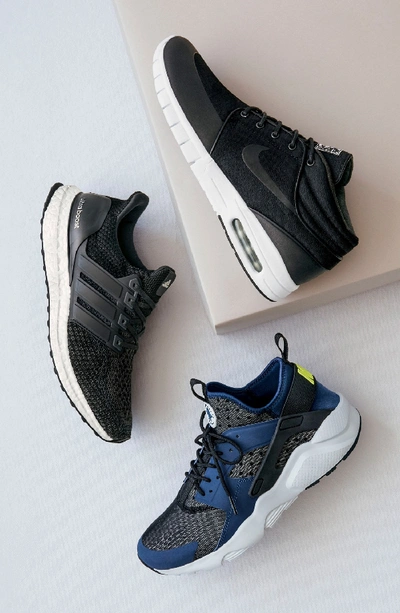 Shop Adidas Originals 'ultraboost' Running Shoe In White/ White/ Blue
