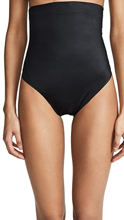 Shop Spanx Suit Your Fancy High Waisted Thong In Very Black