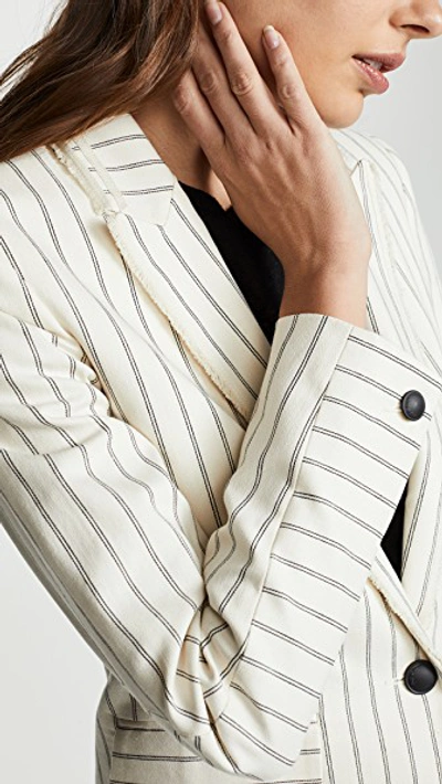 Shop Rag & Bone Millie Blazer In Ivory/black