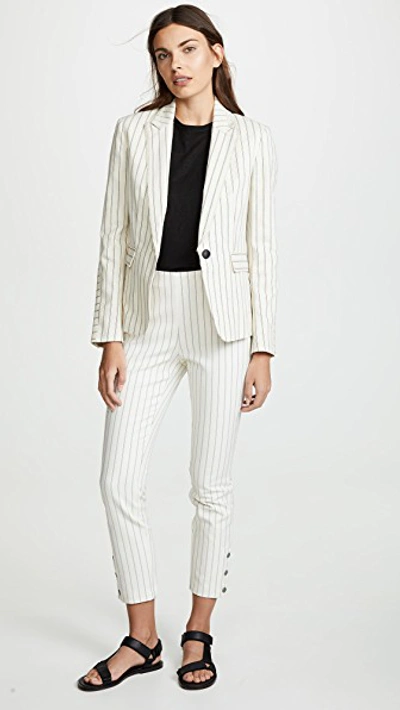 Shop Rag & Bone Millie Blazer In Ivory/black