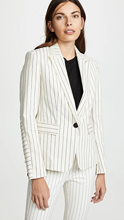 Shop Rag & Bone Millie Blazer In Ivory/black