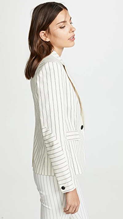 Shop Rag & Bone Millie Blazer In Ivory/black