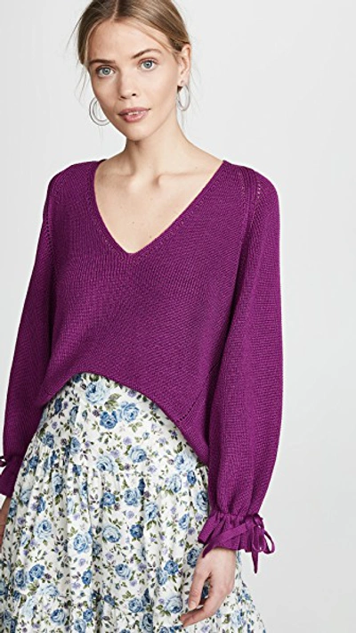 Shop Eleven Six Elsi Sweater In Violet