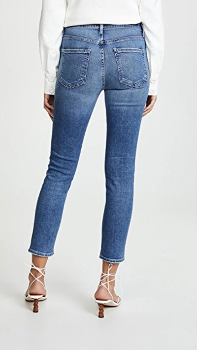 Shop Citizens Of Humanity Rocket Crop Jeans In Rio Blue