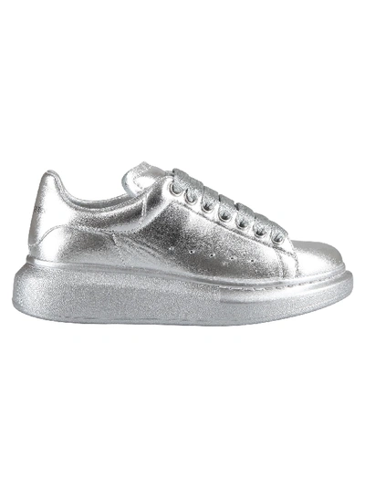 Shop Alexander Mcqueen Sneakers In Silver