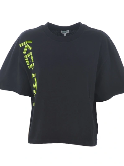 Shop Kenzo Logo Print T-shirt In Nero