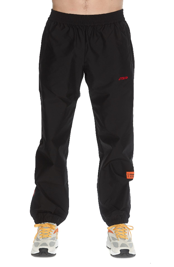 heron preston orange sweatpants