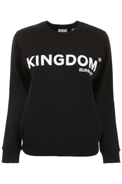 Shop Burberry Kingdom Sweatshirt In Black|nero