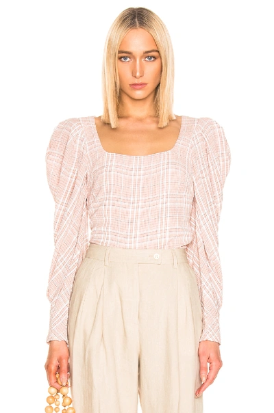 Shop Atoir Down To You Top In Pink Check