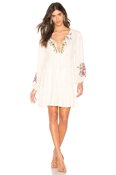Shop Free People Spell On You Mini Dress In Neutral