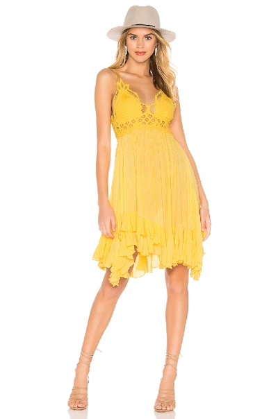 Shop Free People Adella Slip Dress In Yellow