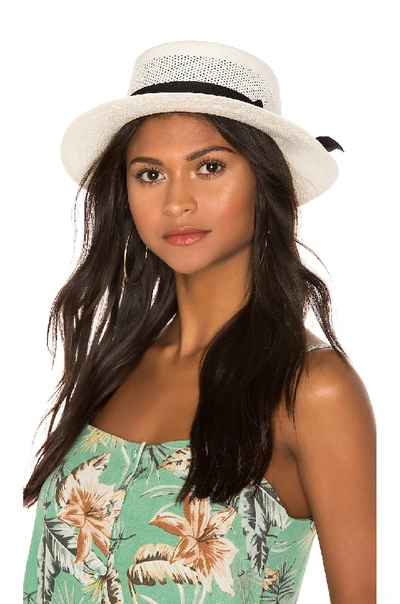 Shop Sensi Studio Boater Hat Calado In White