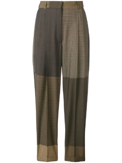 Shop Ports 1961 Patchwork Trousers In Green