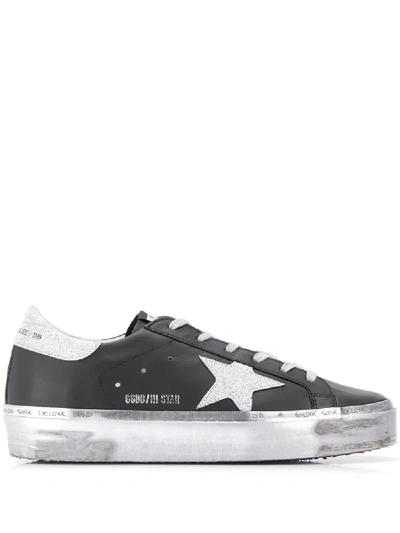 Shop Golden Goose Deluxe Brand Sparkle Lace Up Sneakers - Black