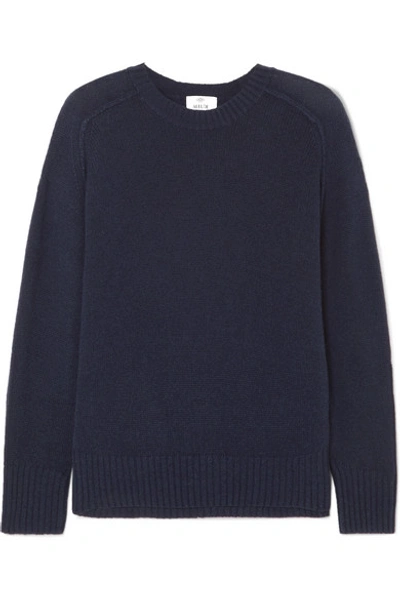Shop Allude Cashmere Sweater In Navy