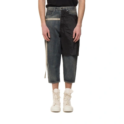 Shop Drkshdw Combo Collapse Cropped Jeans In Multi