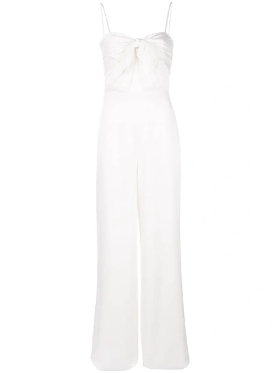 Shop Rachel Zoe Bow Bustier Jumpsuit In White