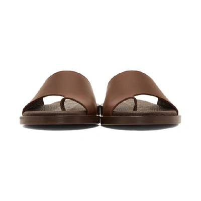 Shop Jacquemus Brown Les Tatanes Sandals