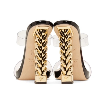 Shop Giuseppe Zanotti Black And Gold Rita Ora Edition Eve Sandals