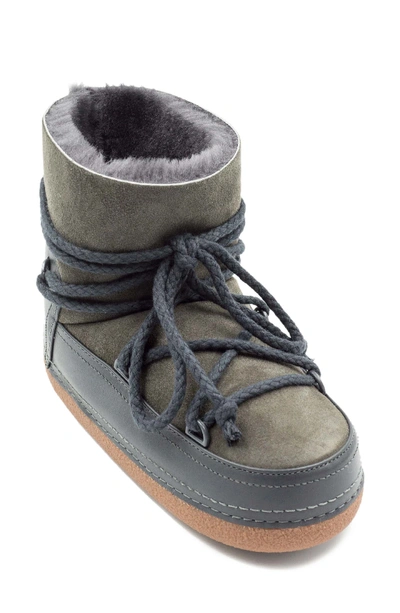 Shop Inuikii Classic Genuine Shearling Boot In Dark Grey