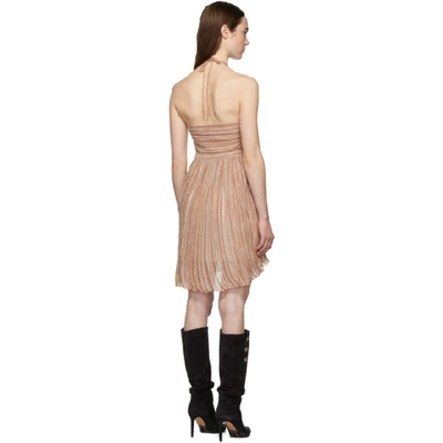 Shop Isabel Marant Gold Babs Dress In 40rg Rosego