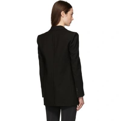 Shop Givenchy Black Mohair Single-breasted Blazer In 001 Black